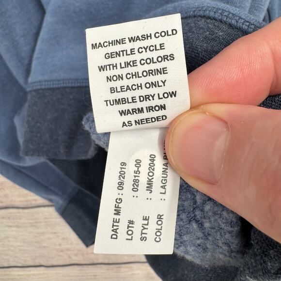 Johnnie-O Crewneck Sweatshirt Mens Medium Blue Riviera CC Coral Gables - Picture 7 of 15